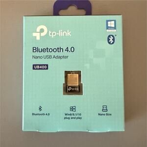 New TP-LINK UB400 Bluetooth 4.0 Nano USB Adapter Plug & Play for PC, Audio, PS4